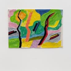 Etel Adnan, Rivière Bleu (2019) by Etel Adnan
