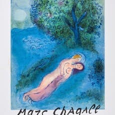 After Marc Chagall, Marc Chagall Graveur Japon Exhibition Poster (1987) by Marc Chagall