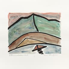 Etel Adnan, Montagne III (2015) by Etel Adnan
