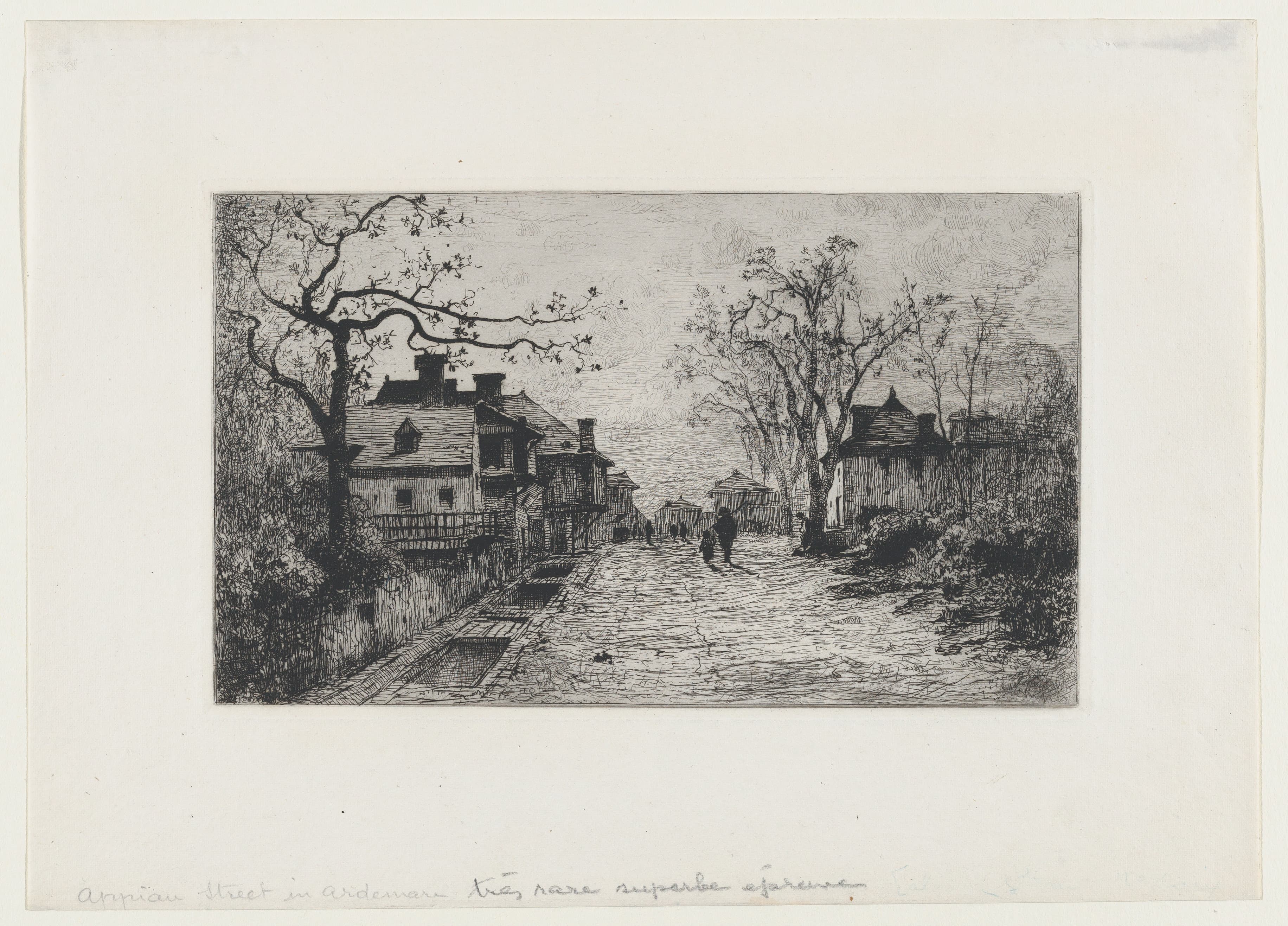 Village Street in Artemare (Ain) by Adolphe Appian