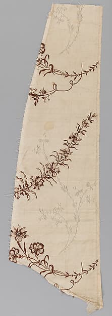 Fragment of dress silk by Anna Maria Maiolino